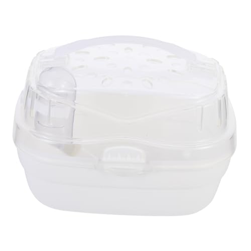 ERINGOGO Atmungsaktive Hamster Transportbox aus Robustem Kunststoff Kleine Haustier Tragetasche für Zwerghamster und Meerschweinchen Tragbarer Käfig für Spaziergänge Ausflüge und Reisen ERINGOGO Atmungsaktive Hamster Transportbox aus Robustem Kunststoff Kleine Haustier Tragetasche für Zwerghamster und Meerschweinchen Tragbarer Käfig für Spaziergänge Ausflüge und Reisen von ERINGOGO