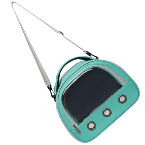 ERINGOGO Atmungsaktive Tragbare Kleintier Tragetasche aus Oxford Stoff mit Transparentem Fenster und Verstellbarem Schultergurt Sicherer Hamster Kaninchen Transport für Outdoor Reisen von ERINGOGO