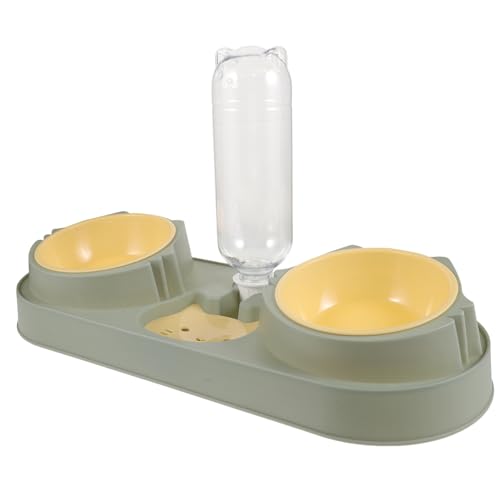 ERINGOGO Automatischer Futternapf mit Wasserspender Pet Food Dispenser aus Langlebigem Geeignet für Hunde und Katzen Praktische Futter und Trinklösung Stilvolles Design für Zuhause und von ERINGOGO