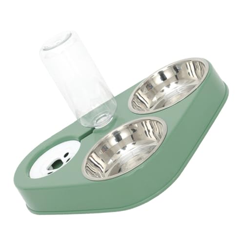 ERINGOGO Automatischer Haustier Wasserspender Mit Edelstahl Futternäpfen Für Katzen Und Kleine Hunde Doppelnapf Minzgrün Für Futter Und Wasser Für Tägliche ERINGOGO Automatischer Haustier Wasserspender Mit Edelstahl Futternäpfen Für Katzen Und Kleine Hunde Doppelnapf Minzgrün Für Futter Und Wasser Für Tägliche von ERINGOGO