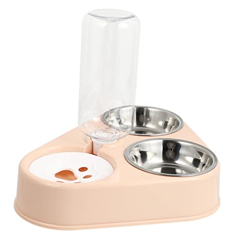 ERINGOGO Automatischer Wasserspender Für Haustiere Mit Edelstahl-napf Rutschfester Auslaufsicherer Trinkbrunnen Für Hunde Und Katzen Kapazität Langlebiges Design Für Sauberes Wasser Und von ERINGOGO