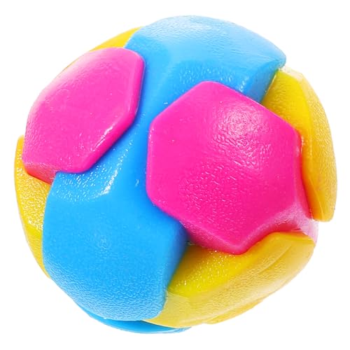 ERINGOGO Beißspielzeug Für Hunde Klein Kauen Zahnen Haustier Beißen Hundespielzeug Quietschende Spielsachen Für Hunde Ball Welpe Hart Hundekauspielzeug TPR Weichkleber Bunt Zufällige Farbe von ERINGOGO