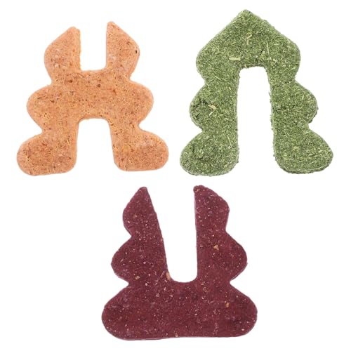 ERINGOGO Beißspielzeug für Haustiere Kaninchenfutter Häschen Zeug Hasenkauen Kaninchenspielzeug für Hasen Hamsterfutter Bunny Treat Kaninchen behandelt Kaninchen-Snacks Rohfaser von ERINGOGO