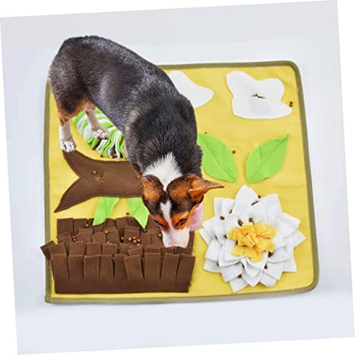 ERINGOGO Bissfeste Schnüffelmatte für Hunde Polar Fleece Kuschelkissen Faltbare Beschäftigungsmatte zum Verstecken von Leckerlis Stressabbau und Intelligenztraining für Welpen und von ERINGOGO