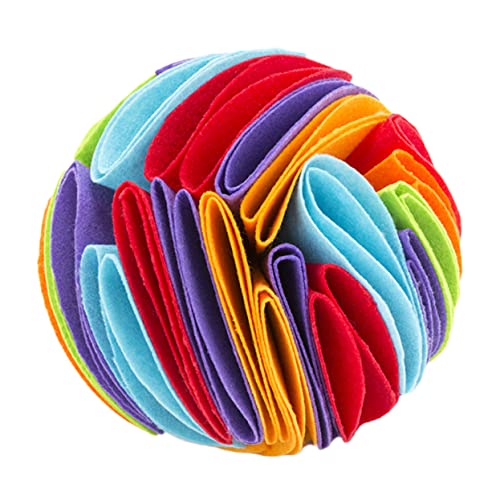 ERINGOGO Bunter Sniff Ball Für Haustiere Kauspielzeug Für Interaktives Zahnspielzeug Für Welpen Und Kleine ERINGOGO Bunter Sniff Ball Für Haustiere Kauspielzeug Für Interaktives Zahnspielzeug Für Welpen Und Kleine von ERINGOGO