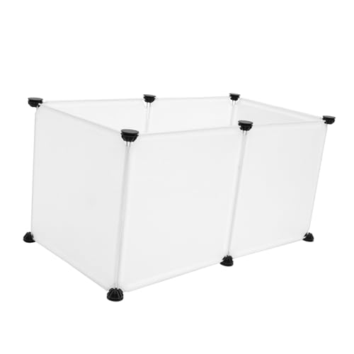 ERINGOGO DIY Kleintierzaun aus Strapazierfähigem Resin Assemble Zaun für Kaninchen Hamster Igel Freilaufgehege Geeignet Praktisch und Langlebig Mattweiß von ERINGOGO