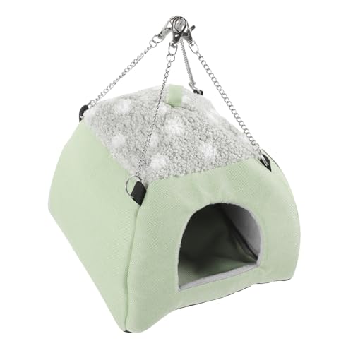 ERINGOGO Dekorative Hamsterhütte Großes Sicheres Schlafhaus Für Hamster Und Kleine Haustiere Gemütliches Chinchilla Mit Weichem von ERINGOGO
