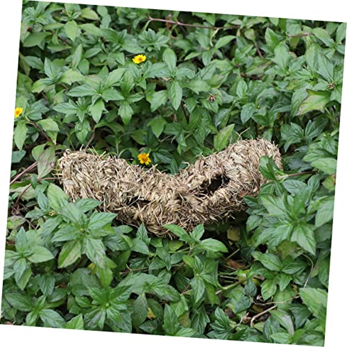 ERINGOGO Dekorativer Hamster Spieltunnel aus Natürlichem Gras Leichtes Haustiernest für Kleine Nager Wie Hamster und Mäuse Sicheres Atmungsaktives Versteck für Kleintierliebhaber ERINGOGO Dekorativer Hamster Spieltunnel aus Natürlichem Gras Leichtes Haustiernest für Kleine Nager Wie Hamster und Mäuse Sicheres Atmungsaktives Versteck für Kleintierliebhaber von ERINGOGO