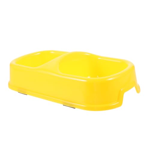 ERINGOGO Doppelter Futter Und Wassernapf Für Katzen Und Hunde Rutschfester Praktischer Pet Food Container Für Angenehmes Fresserlebnis Gelb ERINGOGO Doppelter Futter Und Wassernapf Für Katzen Und Hunde Rutschfester Praktischer Pet Food Container Für Angenehmes Fresserlebnis Gelb von ERINGOGO