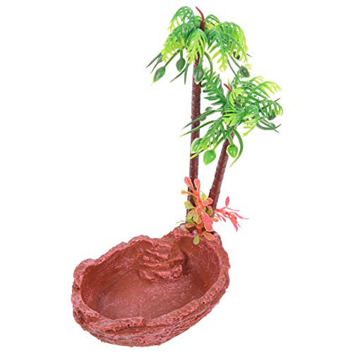 ERINGOGO Decorative Reptile Water Dish Wassernapf Für Schildkröten Echsen Und Schlangen Langlebige Futterschale Für Terrarien Für Fütterung Und Tränke Von Reptilien ERINGOGO Decorative Reptile Water Dish Wassernapf Für Schildkröten Echsen Und Schlangen Langlebige Futterschale Für Terrarien Für Fütterung Und Tränke Von Reptilien von ERINGOGO