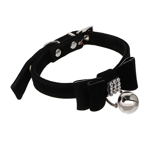 ERINGOGO Halsband Für Haustiere Verstellbares Strass-katzenhalsband Mit Schleife Welpenhalsband Aus Hochwertigem Material Haustierbedarf Für Alltag von ERINGOGO