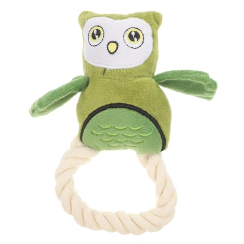 ERINGOGO Eule Welpenspielzeug Kauspielzeug Für Hunde Hundeseilspielzeug Für Kleine Hunde Robustes Hundespielzeug Für Aggressive Kauer Kleines Hundespielzeug Flanell Green ERINGOGO Eule Welpenspielzeug Kauspielzeug Für Hunde Hundeseilspielzeug Für Kleine Hunde Robustes Hundespielzeug Für Aggressive Kauer Kleines Hundespielzeug Flanell Green von ERINGOGO