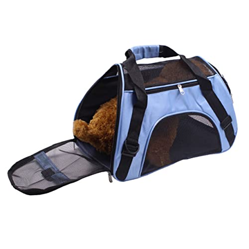ERINGOGO Faltbare Tragetasche Für Haustiere Atmungsaktive Hunde Und Katzentasche Blau Für Reisen Und Outdoor Aktivitäten Mit Sicherheitsreißverschluss ERINGOGO Faltbare Tragetasche Für Haustiere Atmungsaktive Hunde Und Katzentasche Blau Für Reisen Und Outdoor Aktivitäten Mit Sicherheitsreißverschluss von ERINGOGO