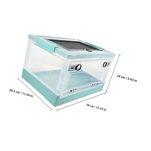 ERINGOGO Faltbarer Hamsterkäfig und Igel tiergehege Wärmeisolierte Kleintierbox Sicherer Brutbehälter Komfortables Spiel Schlafhaus für Kleine Haustiere Blau von ERINGOGO