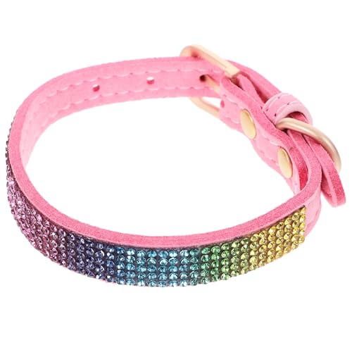 ERINGOGO Farbiges Halsband Katzenhalsband Kätzchenhalsband Glocke Verstellbarer Name Für Hunde Die Ihr Fell Verlieren Haustierhalsband Mit Diamantanhänger Hundehalsband Für Die von ERINGOGO