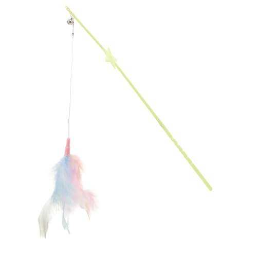 ERINGOGO Katzenspielzeug Für Hauskatzen Mit Quaste Und Glöckchen Interaktiver Teaser Für Kätzchen Robustes Pp-Material Katzenangel Zum Spielen Und Üben ERINGOGO Katzenspielzeug Für Hauskatzen Mit Quaste Und Glöckchen Interaktiver Teaser Für Kätzchen Robustes Pp-Material Katzenangel Zum Spielen Und Üben von ERINGOGO