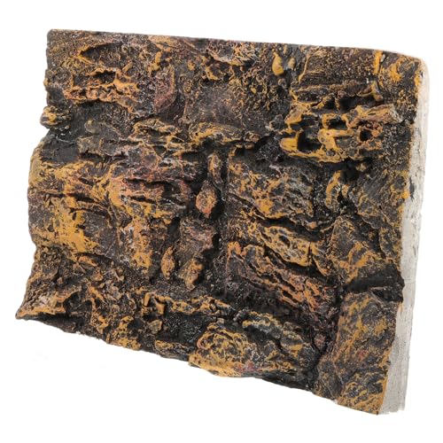 ERINGOGO Felsendekorationspaneele Fisch Dekoration Reptilien-Terrarium-Hintergrund 3D kalanchoe Terrarium Dekoration für Reptilienbecken Reptilienbecken-Felshintergrund Pu Light Brown von ERINGOGO