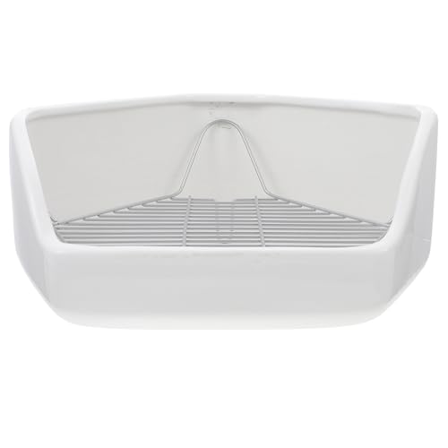 ERINGOGO Fünfeckige Keramikklo Für Toilette Für Haustiere Große Toilettenschachtel Für Kleintiere Für Hamster Und Chinchillas von ERINGOGO