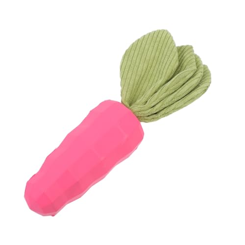 ERINGOGO Gummizahnspielzeug Für Hunde Interaktives Kauspielzeug Mit Geräuschfunktion Strapazierfähig Und Sicher Für Kleine Welpen Beschäftigungsspielzeug Rosafarben von ERINGOGO