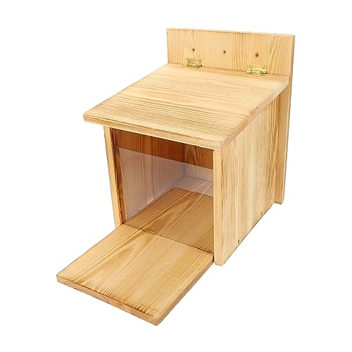 ERINGOGO Fütterungstisch aus Holz Kreativer Futterspender für Draußen für Fütterung von Nüssen und Lebensmitteln Langlebig Hervorragender von ERINGOGO