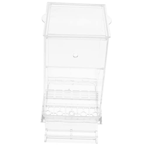 ERINGOGO Futterautomat Vogelhäuschenkäfig Vogel Fütterer Essen Vogelhäuschen im Freien automatisch Futterspender für Sittiche Futterspender für Vögel Vogelfütterer Acryl von ERINGOGO