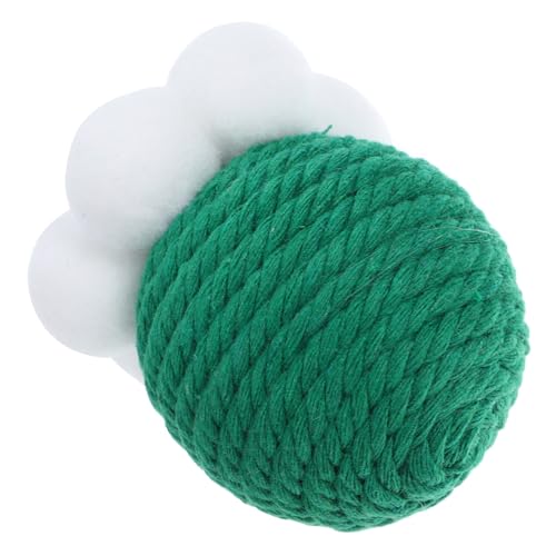 ERINGOGO Garnkugel necken Katzenstock Ball Sisal Stimulation Katzenspielzeug für drinnen Gras Katze jagen Interaktives für Haustiere Haustierspielzeug Baumwollseil Grün ERINGOGO Garnkugel necken Katzenstock Ball Sisal Stimulation Katzenspielzeug für drinnen Gras Katze jagen Interaktives für Haustiere Haustierspielzeug Baumwollseil Grün von ERINGOGO