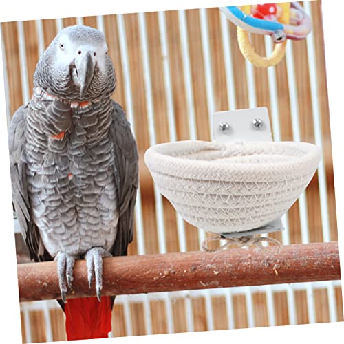 ERINGOGO Großes Handgefertigtes Vogelnest aus Natürlichem Baumwollseil Stabiles Hänge Nistnest für Vogelkäfige Dekoratives Vogelhäuschen Schutz und von Vögeln im Innen und Außenbereich ERINGOGO Großes Handgefertigtes Vogelnest aus Natürlichem Baumwollseil Stabiles Hänge Nistnest für Vogelkäfige Dekoratives Vogelhäuschen Schutz und von Vögeln im Innen und Außenbereich von ERINGOGO