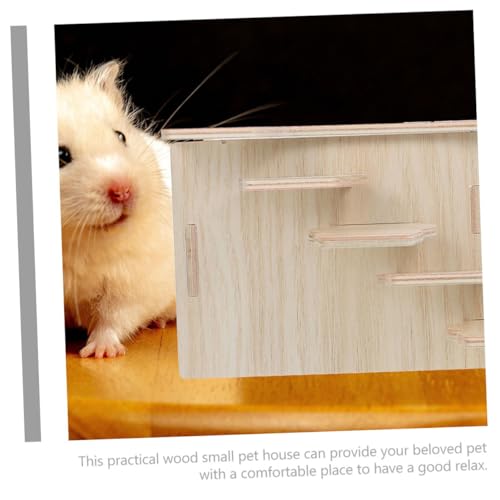 ERINGOGO Großes Meerschweinchenhaus aus Holz mit Rampe Mehrkammeriges Kleintier versteck Robustes Nager spielhaus für Hamster Frettchen Chinchillas für Innenkäfig und Stall ERINGOGO Großes Meerschweinchenhaus aus Holz mit Rampe Mehrkammeriges Kleintier versteck Robustes Nager spielhaus für Hamster Frettchen Chinchillas für Innenkäfig und Stall von ERINGOGO
