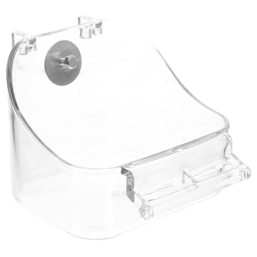 ERINGOGO Hängende Vogelbadewanne aus Hochwertigem PP Multifunktionaler Futter und Wasserspender für Wellensittiche und Kleine Vögel Sandbad Stabiler Käfighalter Transparentes Design ERINGOGO Hängende Vogelbadewanne aus Hochwertigem PP Multifunktionaler Futter und Wasserspender für Wellensittiche und Kleine Vögel Sandbad Stabiler Käfighalter Transparentes Design von ERINGOGO