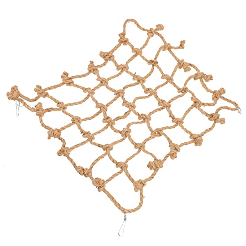 ERINGOGO Parrot Climbing Net Mit Haken Robust Und Vielseitig Für Vögel Hamster Und Andere Klettertiere Fördert Aktivität Und Spielspaß Im Käfig von ERINGOGO