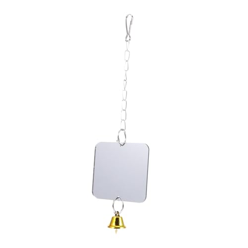 ERINGOGO Hängespiegel Für Vögel Mit Glocke Robuster Vogelspiegel Für Haustiere Käfigzubehör Für Wellensittiche Und Papageien Leicht Zu Befestigen ERINGOGO Hängespiegel Für Vögel Mit Glocke Robuster Vogelspiegel Für Haustiere Käfigzubehör Für Wellensittiche Und Papageien Leicht Zu Befestigen von ERINGOGO