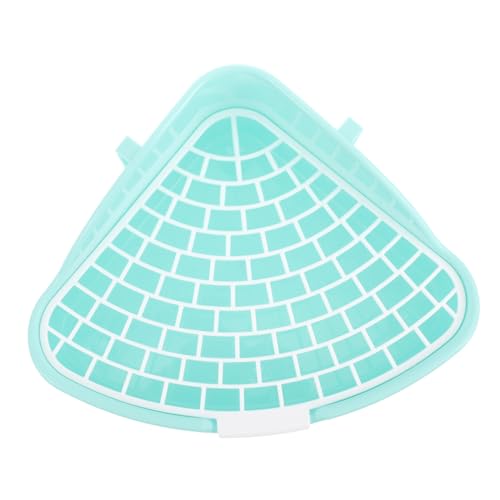 ERINGOGO Häschen Toilette Katzenklo Haustier Töpfchenhalter Hundetoilette Drinnen Hasen-katzentoilette Kaninchen Mülleimer Katzenstreu Bausatz Hasenkäfig-Toilette Ratte Plastik Sky-Blue von ERINGOGO