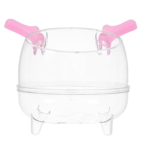 ERINGOGO Hamster Sandbad Mit Integriertem Badezimmer Toilette Und Urinsandbereich Aus Natürlichem Goldenem Bärenstroh Inklusive Speziellen Badezubehörs Und Urinsand Für Kleintiere von ERINGOGO