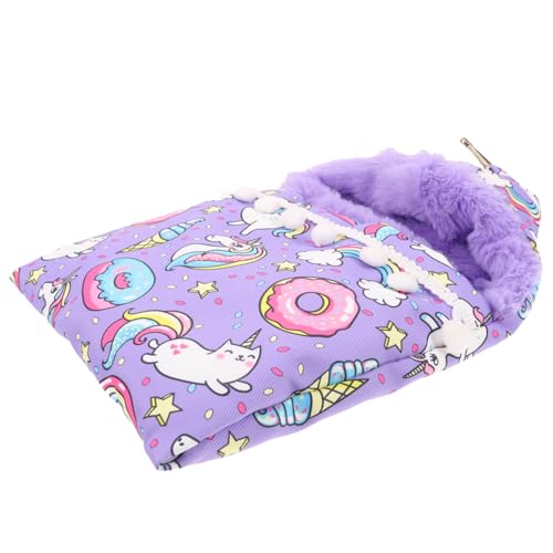 ERINGOGO Hamster Baumwollnest hamsterbett Speicher Hängematte Träger Käfig Hamster Hängematte Schlafsack Plüsch Hamsterhaus käfig meerschweinchen Bett wasserdichtes Canvas-Gewebe Violett ERINGOGO Hamster Baumwollnest hamsterbett Speicher Hängematte Träger Käfig Hamster Hängematte Schlafsack Plüsch Hamsterhaus käfig meerschweinchen Bett wasserdichtes Canvas-Gewebe Violett von ERINGOGO