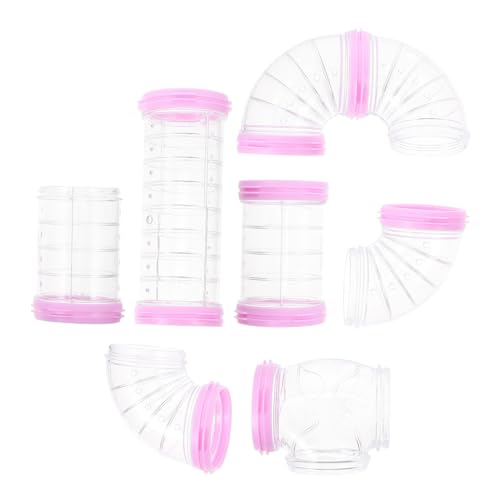 ERINGOGO Hamster DIY Röhren Labyrinth aus Langlebigem Verstärkte Tunnelmündung Einfach zu Befestigen Geeignet für Zwerghamster Mäuse und Kleine Kleintiere Spielerisches Hamsterzubehör von ERINGOGO