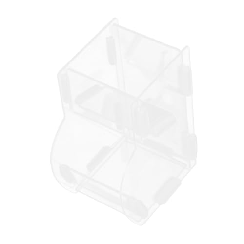 ERINGOGO Hamster Food Box Hamster Hamster zubehör Automatischer Futterspender für Käfig Kleiner Futternapf kleine Tierfutterschale Futterbehälter für Hamster Acryl Transparent von ERINGOGO