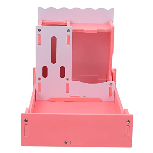 ERINGOGO Hamster Futterspender Mit Wasserflasche Und Haustier Toilette Kreatives Für Hamster Igel Und Meerschweinchen Großer Futter Und Wasserspender in Sakura von ERINGOGO