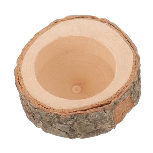 ERINGOGO Hamster Futterstation aus Holz Kompakte Futterschale für Hamster Chinchillas und Kleine Haustiere Langlebig zu Reinigen für Futter und Wasser Toleranz von ERINGOGO