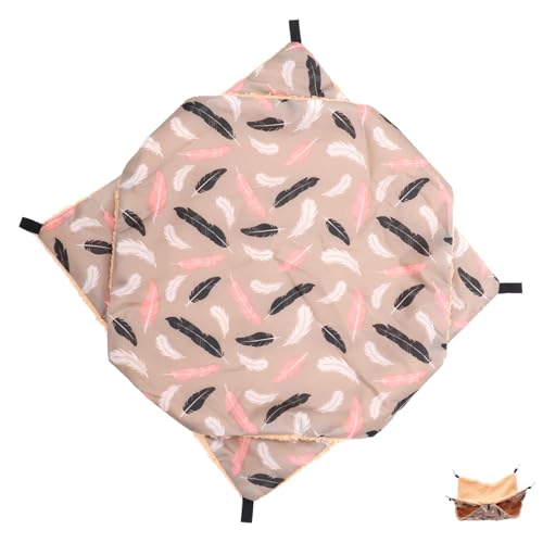 ERINGOGO Hamster Hängematte aus Weichem Baumwollstoff Komfortables Versteck und Bett für Kleine Nager Sicherer Rückzugsort Einfach zu Befestigen Geeignet für Hamster und Meerschweinchen von ERINGOGO