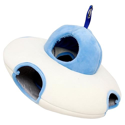 ERINGOGO Hamster Hausbett Warmes Und Weiches Haustierbett UFO Form Für Hamster Für Schlaf Im Käfig Gemütliches Nest Für Kleintiere von ERINGOGO