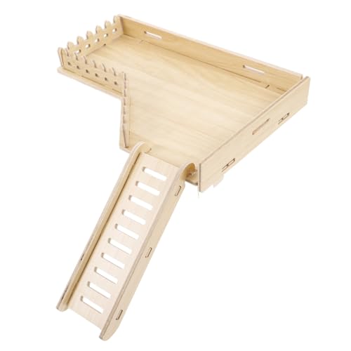 ERINGOGO Hamster Holzplattform mit Leiter Robuste Kletter Spielplattform für Hamster Ratten und Zwerghamster Natürliche Holzleiter Spielplatz Zubehör für Käfigaktivität und Komfort ERINGOGO Hamster Holzplattform mit Leiter Robuste Kletter Spielplattform für Hamster Ratten und Zwerghamster Natürliche Holzleiter Spielplatz Zubehör für Käfigaktivität und Komfort von ERINGOGO
