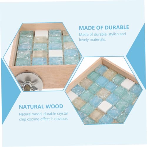 ERINGOGO Hamster Kühlplatte Holz Sommer Cooling Board für Kaninchen Meerschweinchen Tiergerechte Kühlmatte zur Temperaturregulierung und Hitzeschutz von ERINGOGO