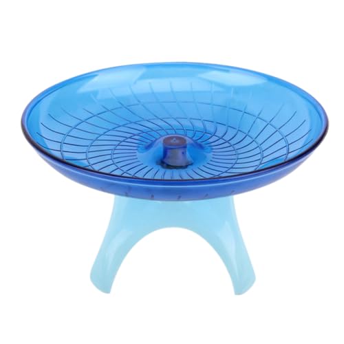 ERINGOGO Hamster Laufrad Fliegende Untertasse Trainingsrad für Zwerghamster Kleine Haustiere Langlebiges Exercise Wheel Blaue rutschfeste Laufplatte Fördert Gesunde Bewegung ERINGOGO Hamster Laufrad Fliegende Untertasse Trainingsrad für Zwerghamster Kleine Haustiere Langlebiges Exercise Wheel Blaue rutschfeste Laufplatte Fördert Gesunde Bewegung von ERINGOGO