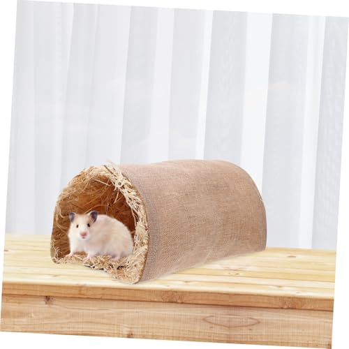 ERINGOGO Hamster Nest Tunnel Kleintier Versteckhaus Warmes Schlafhaus für Kaninchen Meerschweinchen und Kleine Haustiere Leicht Langlebig Sicher für Ruhe und Spiel im Winter von ERINGOGO