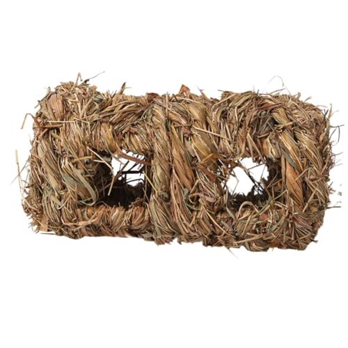 ERINGOGO Hamster Strohnest Für Kleintiere Schlafbett Und Biss Für Hamster Meerschweinchen Und Multifunktionales Haustierzubehör Für Unterwegs von ERINGOGO