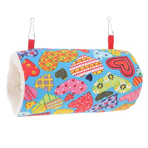 ERINGOGO Hamster Tunnel für Kleine Haustiere Plüsch Hängematte und Schlafbett Atmungsaktiv und Langlebig für Meerschweinchen Chinchillas und Andere Kleintiere von ERINGOGO