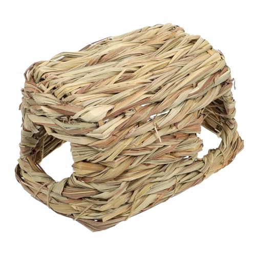 ERINGOGO Hamster Versteck aus Natürlichem Stroh Handgefertigtes Nestspielzeug für Kleine Haustiere Wie Meerschweinchen Chinchilla und Ratten Multifunktionaler Kuscheltunnel und Labyrinth ERINGOGO Hamster Versteck aus Natürlichem Stroh Handgefertigtes Nestspielzeug für Kleine Haustiere Wie Meerschweinchen Chinchilla und Ratten Multifunktionaler Kuscheltunnel und Labyrinth von ERINGOGO