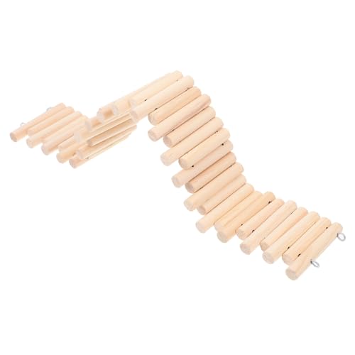 ERINGOGO Hamster Holzbrücke Und Kletterleiter Für Kleintiere Vielseitiges Spielzeug Mit Zaun Für Käfige Fördert Und Sorgt Für Spaß Für Hamster Und Andere Kleine Tiere von ERINGOGO