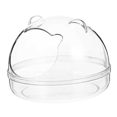 ERINGOGO Hamsterbadezimmer Hamster Badesand Badewanne Haustier Kleines Tier Hamster Sand Badezimmer Container Sandbad Für Hamster Badebehälter Für Hamster Hamsterzubehör Transparent Plastik ERINGOGO Hamsterbadezimmer Hamster Badesand Badewanne Haustier Kleines Tier Hamster Sand Badezimmer Container Sandbad Für Hamster Badebehälter Für Hamster Hamsterzubehör Transparent Plastik von ERINGOGO