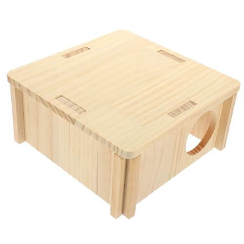 ERINGOGO Hamster Holz Versteck Meerschweinchenhaus Hütte Nest Spielzeug Für Kleintiere Hamsterkäfig Ausruhen von ERINGOGO